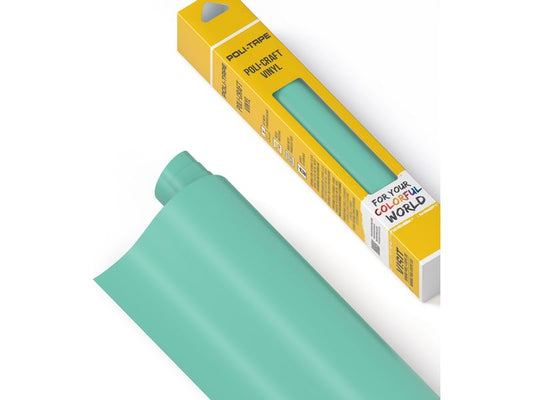 Poli-Tape Film de vinyle Permanent 30.5 x 183 cm, vert aqua mat