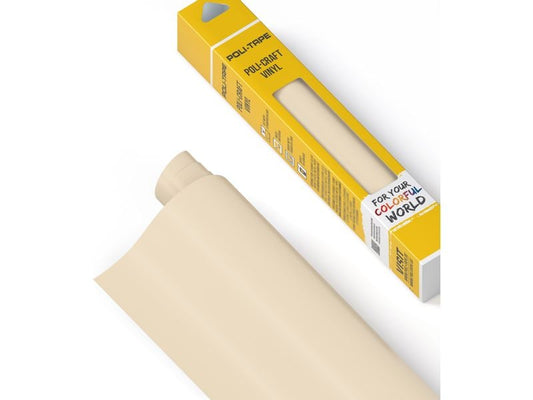 Poli-Tape Film de vinyle Permanent 30.5 x 183 cm, coquille d'œuf mate