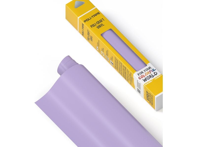 Poli-Tape Film de vinyle Permanent 30.5 x 183 cm, violet clair mat