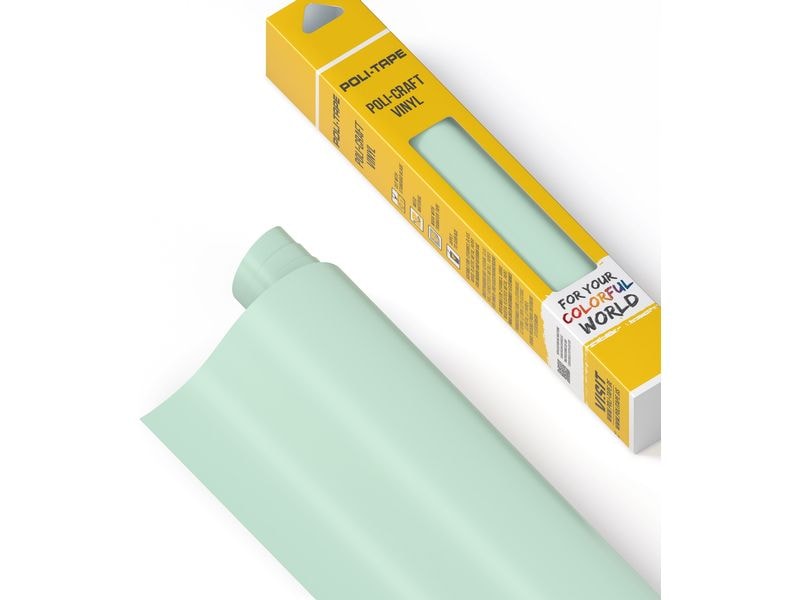 Poli-Tape Film de vinyle Permanent 30.5 x 183 cm, menthe mate