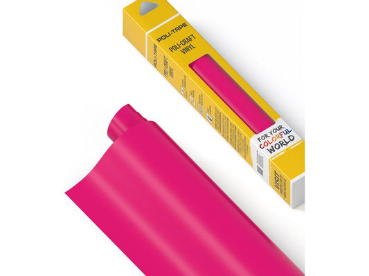 Poli-Tape Film de vinyle Permanent 30.5 x 183 cm, rose mat