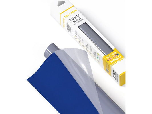 Poli-Tape Film thermocollant Tubitherm Flock, 30.5 x 61 cm, bleu mat