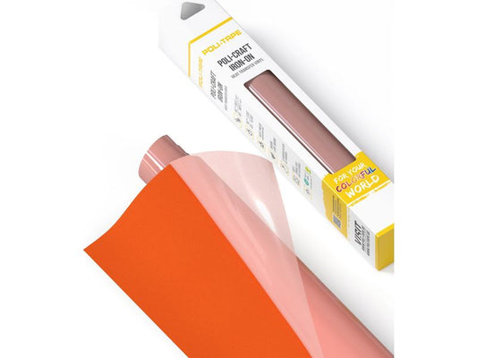 Poli-Tape Film thermocollant Tubitherm Flock, 30.5 x 61 cm, orange
