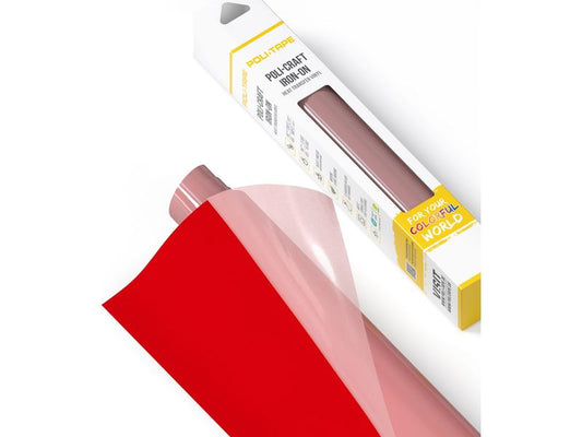 Poli-Tape Film thermocollant Tubitherm Flock, 30.5 x 61 cm, rouge vif