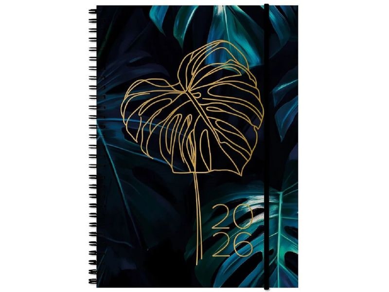 Simplex Agenda hebdomadaire Harmony Monstera 14.8 x 21 cm, 2026
