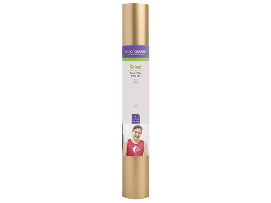 Cricut Film thermocollant Sportflex 30 x 61 cm, 1 Pièce/s, Doré