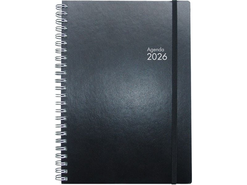 Simplex Agenda settimanale Simply Flex 2026, 15 x 21 cm, noir
