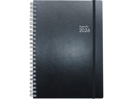 Simplex Agenda settimanale Simply Flex 2026, 15 x 21 cm, noir