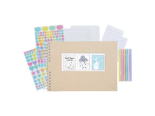 Exacompta Set Scrap-Addict, Beige
