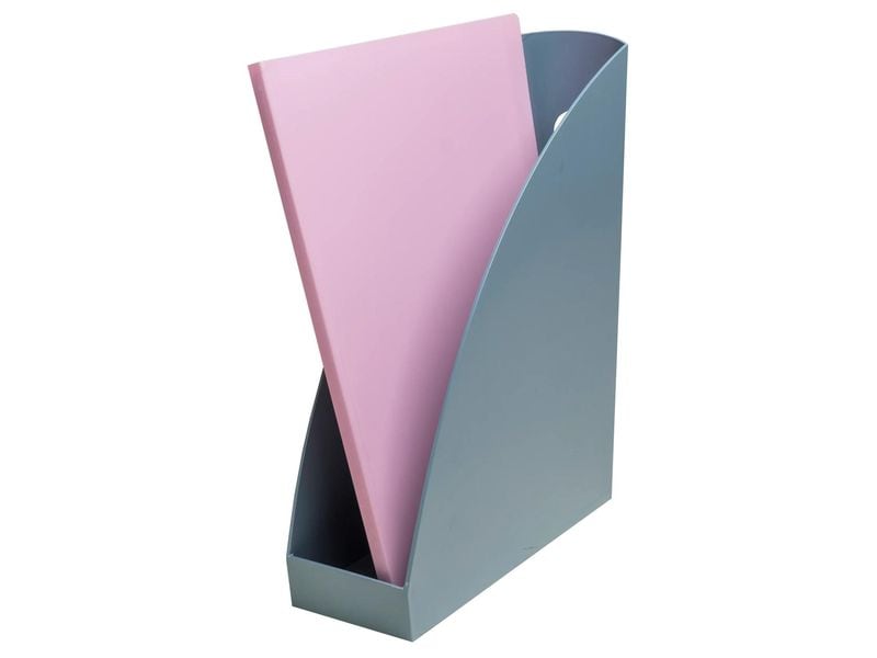 Exacompta Porte-revue Mag-Cube Autentik, A4+, bleu-gris