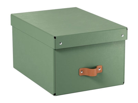 Leitz Boîte d'archives Puro moyenne avec couvercle à charnière, 2 pièces, Vert clair