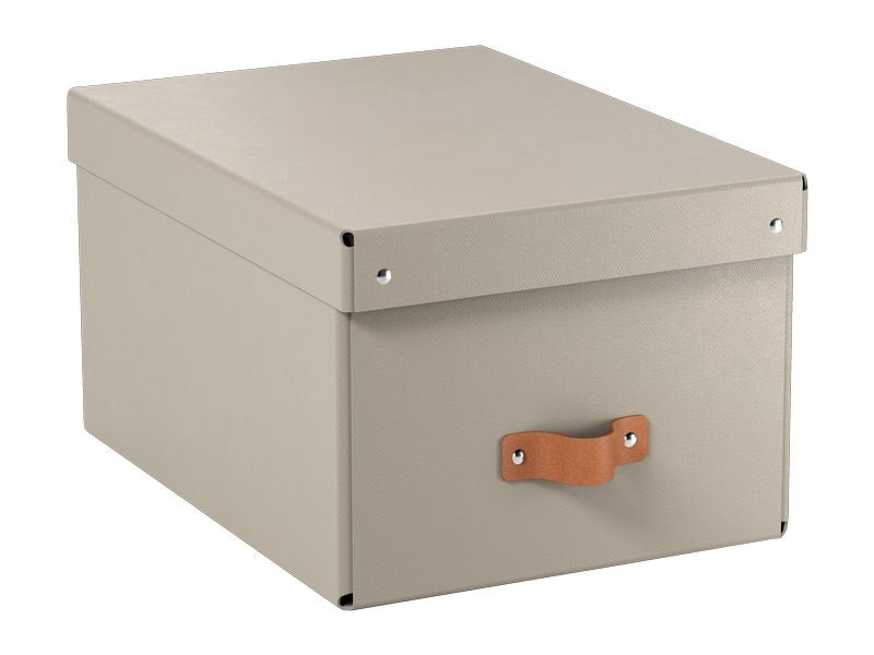 Leitz Boîte d'archives Puro moyenne avec couvercle à charnière, 2 pièces, Sabler