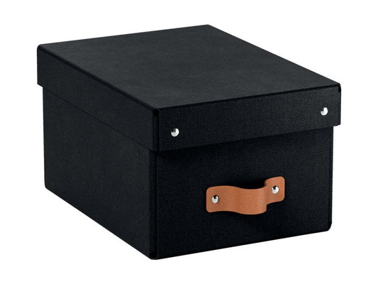 Leitz Boîte d'archives Puro petite, avec couvercle à charnière 2 pièces, Noir