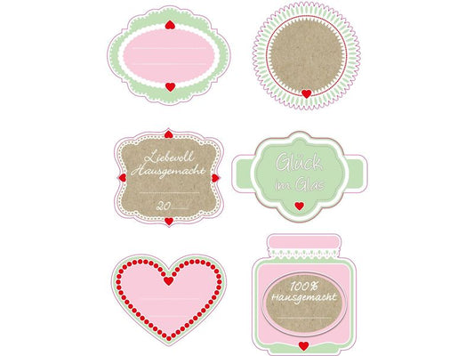 Dr.Oetker Étiquettes de bouteille 3222 50 x 50 mm, 4 feuilles