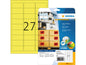 HERMA Étiquettes en néon A4 63.5 x 29.6 mm, jaune fluo, 540 pièces