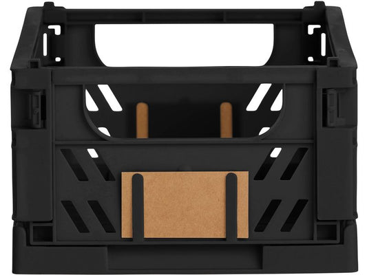 Schou Boîte pliante 25 x 16.5 x 10 cm - Noir