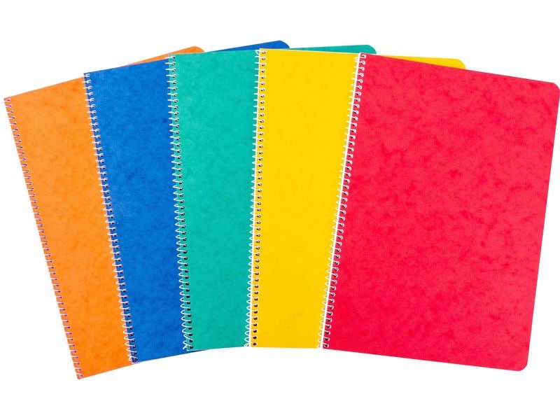 novooo. Bloc-notes A4, ligné 9 mm 80 g assortis