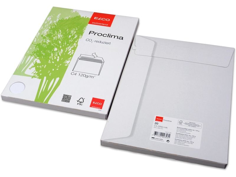 ELCO Enveloppe Proclima C4, Pas de fenêtres, 20 Pièce/s