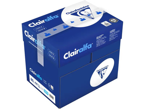 Clairefontaine Papier pour photocopie A4 Clairalfa A4, Blanc, 80 g/m², 2500 Feuille