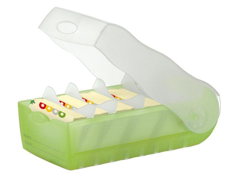 HAN Boîte à fiches Croco A7 Vert