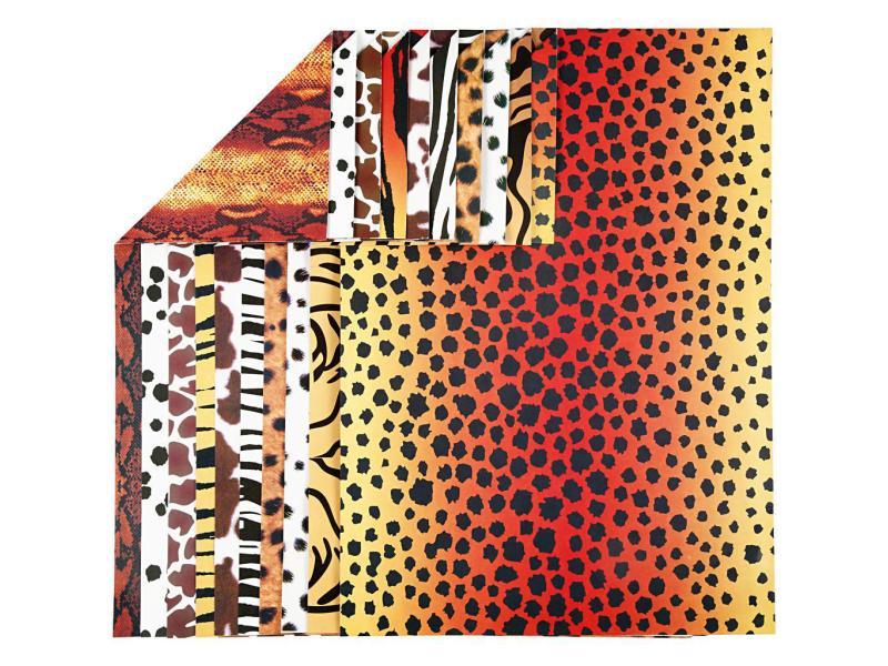 Creativ Company Papier de bricolage Animal Print A4, 10 feuilles