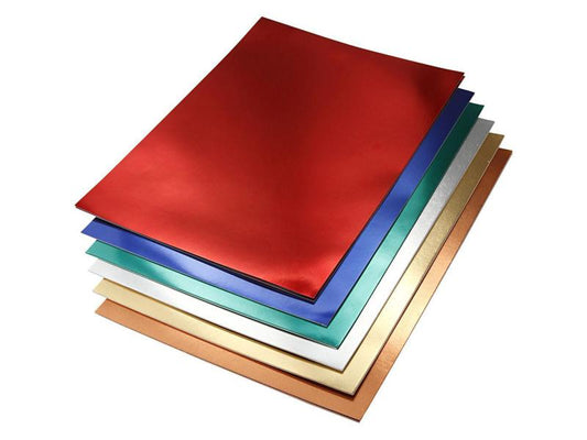 Creativ Company Papier métallisé A4 30 feuilles, couleurs assorties
