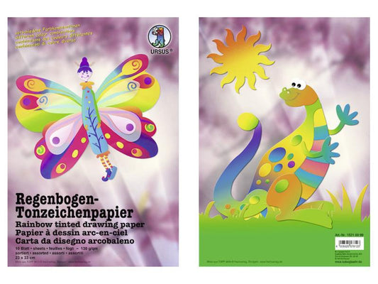 URSUS Papier coloré 23 x 33 cm parcours arc-en-ciel