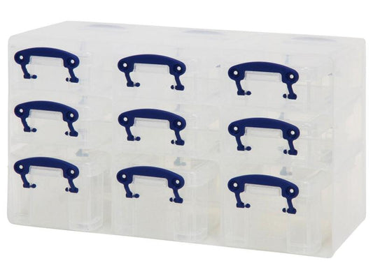 Really Useful Box Boîte à tiroirs 6 x 0.2 l, 3 x 0.3 l Transparent