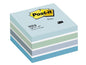 Post-it Fiche de bloc-notes Post-it 7,6 x 7,6 cm Cube Couleur