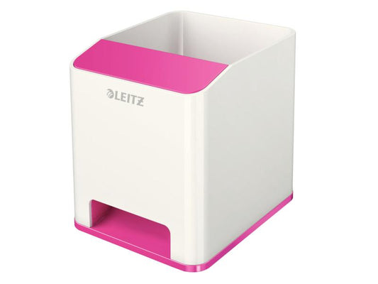 Leitz Pot à crayons Wow Sound Duo Color Rose