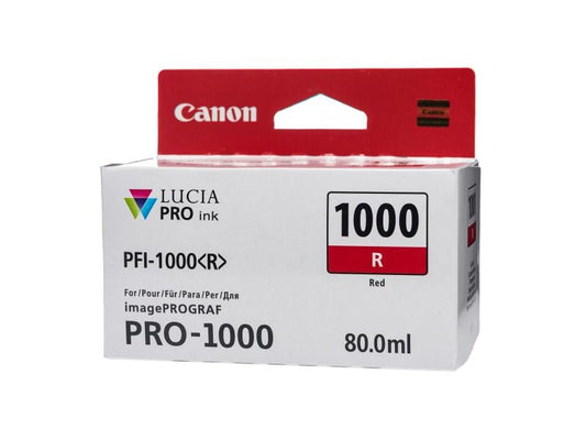 Canon Encre PFI-1000R / 0554C001 Rouge