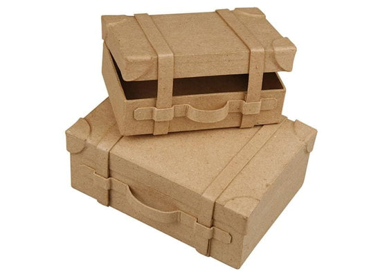 Creativ Company Boîte en carton Valise en carton, 2 pièces