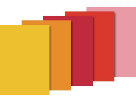 Heyda Papier de soie 50x70 cm Jaune/Rouge