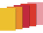 Heyda Papier de soie 50x70 cm Jaune/Rouge