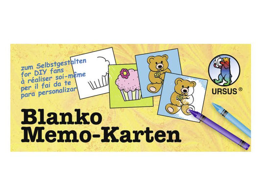 URSUS Carte en carton Memo 60 pièces