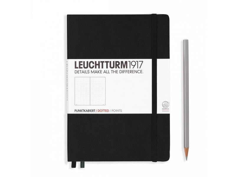 Leuchtturm Carnet de notes Medium A5, Pois, 2 partie, Noir