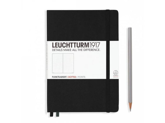 Leuchtturm Carnet de notes Medium A5, Pois, 2 partie, Noir