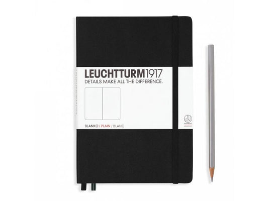 Leuchtturm Carnet de notes Moyen A5, Vierge, Noir
