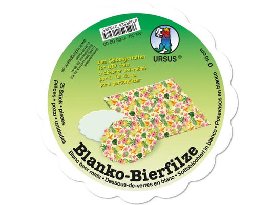 URSUS Dessous de verre en carton avec bord ondulé 100 Pièce/s