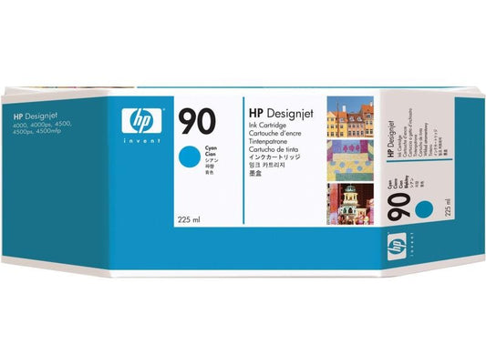 HP Encre Nr. 90 (C5060A) Cyan