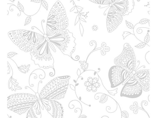 URSUS Papier magique 250 g/m2 10 Feuille, Blanc, Butterfly