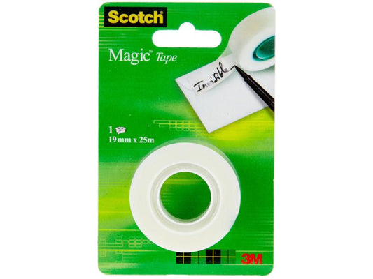 Scotch Ruban adhésif 19 mm x 25 m, Transparent