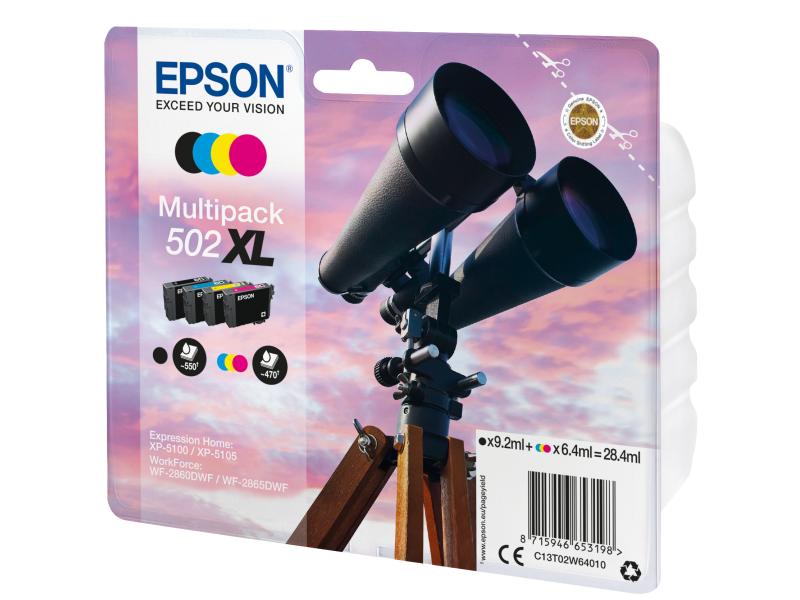 Epson Tintenpatronen-Kits C13T02W64010 XL Schwarz/Cyan/Magenta/Gelb