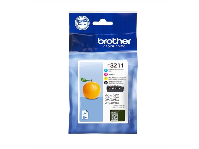 Brother Kits d’encre LC-3211VAL noir/Cyan/Magenta/Yellow