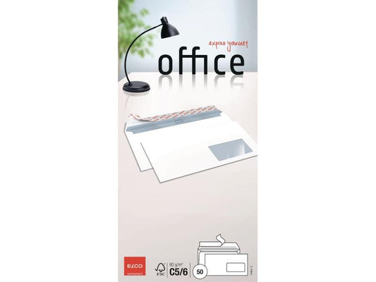 ELCO Enveloppe Office C5/6 Fenêtre droite, 50 pièces