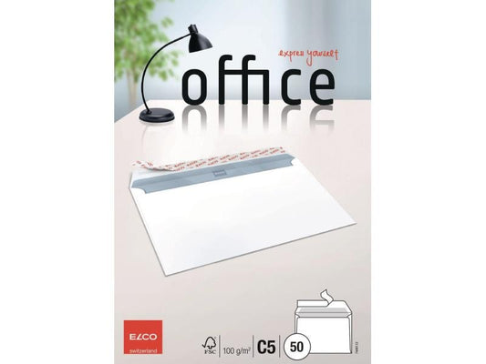 ELCO Enveloppe Office C5 sans fenêtre, 50 pièces