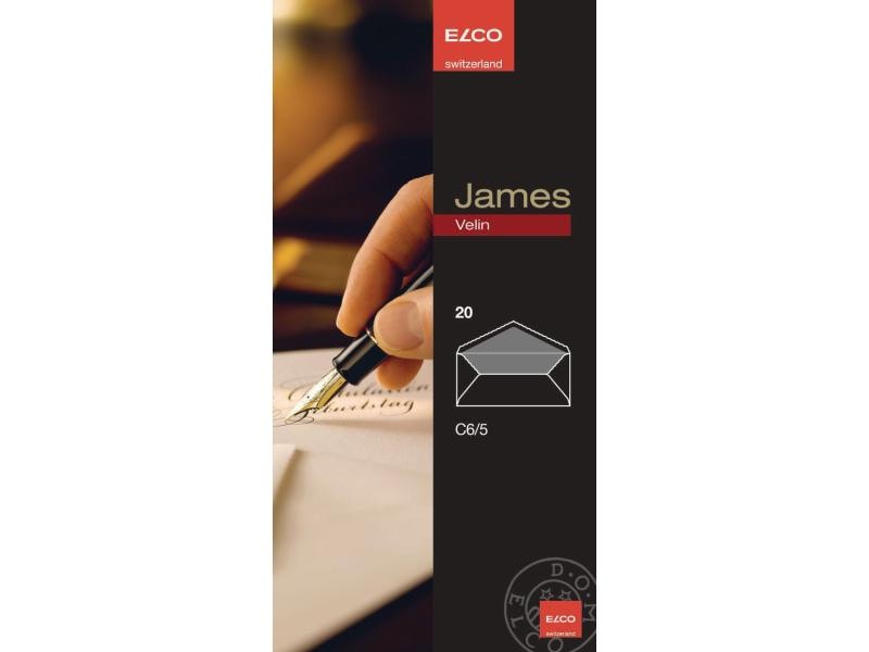 ELCO Enveloppe James Velin C6/5 sans fenêtre, 20 pièces