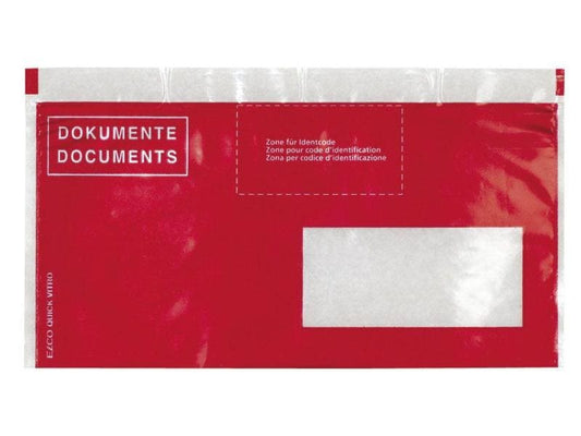 ELCO Pochette pour documents Quick Vitro C5/6 Fenêtre droite, 250 pièces
