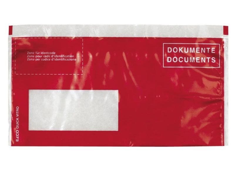 ELCO Pochette pour documents Quick Vitro C5/6 Fenêtre gauche, 250 pièces
