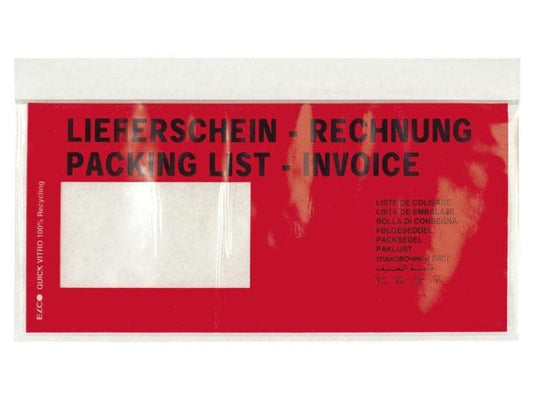 ELCO Pochette pour documents Quick Vitro C6/5 Fenêtre gauche, 250 pièces